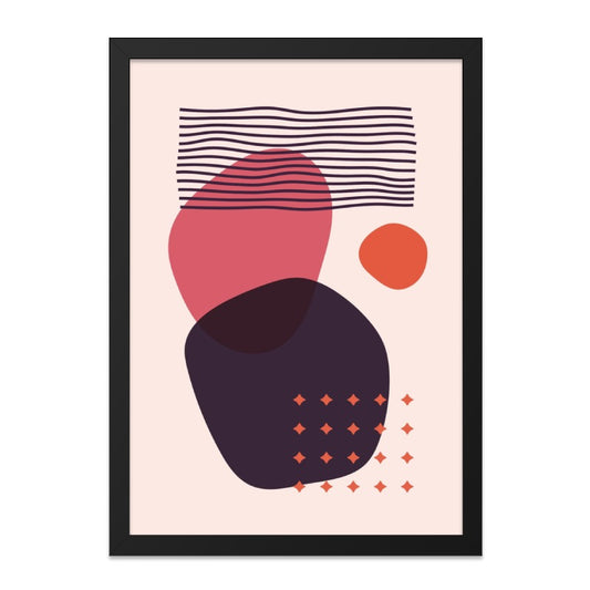 Abstract Shapes Wall Art, Modern Geometric Print, Minimalist Art Decor, Trendy Home Wall Decor, Contemporary Art - Tawshia