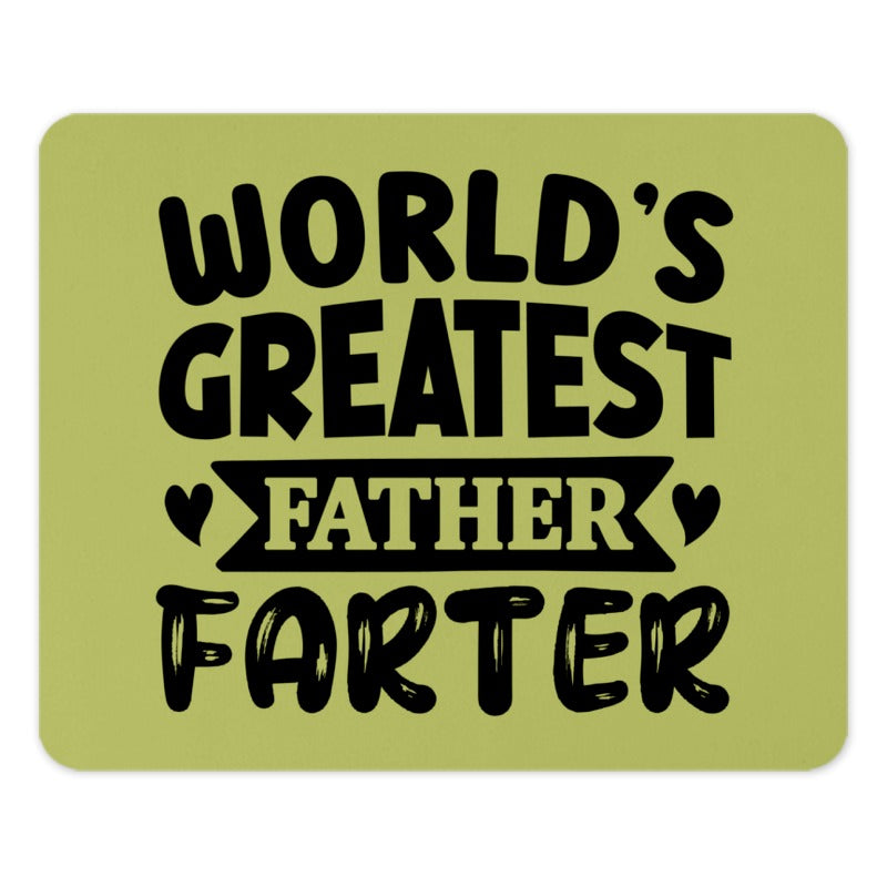 Worlds Greatest Farter Mouse Pad, Funny Dad Mousepad, Gift For Him, Worlds Best Dad, Unique Mouse Mat, Birthday Gift Mouse Pad, Dad Joke - Tawshia