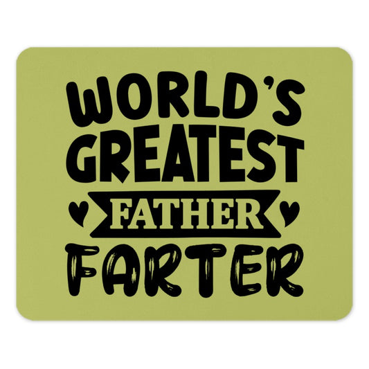 Worlds Greatest Farter Mouse Pad, Funny Dad Mousepad, Gift For Him, Worlds Best Dad, Unique Mouse Mat, Birthday Gift Mouse Pad, Dad Joke - Tawshia