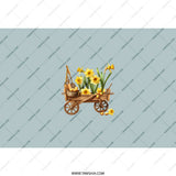 Daffodil Tumbler, Spring Flower Tumbler, Floral Cart Design, Garden Tumbler, Cute Tumbler, Gift For Her, Tumbler With Straw - Tawshia