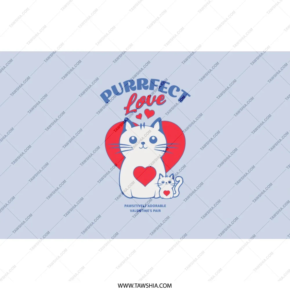 Purrfect Love Pawdorable Valentines Pair product