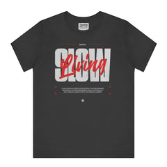 Slow Living Black Graphic T-Shirt Casual Wear product