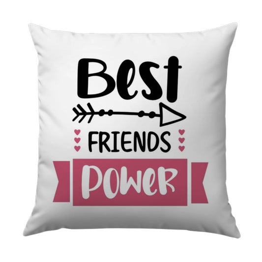 Best Friends Power Pillow, Friendship Gift Idea, Decorative Pillow, Room Decor, Bestie Gift, Motivational Pillow - Tawshia
