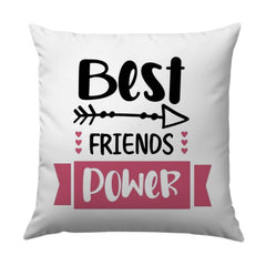 Best Friends Power Pillow, Friendship Gift Idea, Decorative Pillow, Room Decor, Bestie Gift, Motivational Pillow - Tawshia
