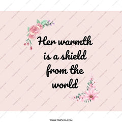Floral Warmth Mouse Pad, Mother's Day Gift, Inspirational Quote, Desk Decor, Office Gift, Pink Flowers Mousepad - Tawshia
