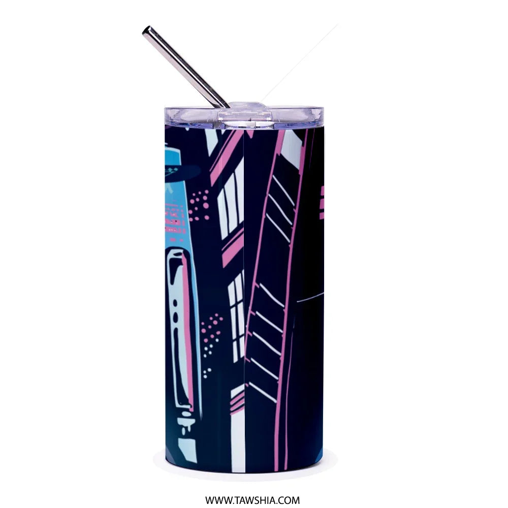 Colorful Abstract Design Travel Tumbler product