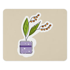 Potted Plant Mouse Pad, Minimalist Desk Decor, Cute Office Accessory, Floral Mousepad, Home Office Gift, Computer Accessory, Desk Mat - Tawshia