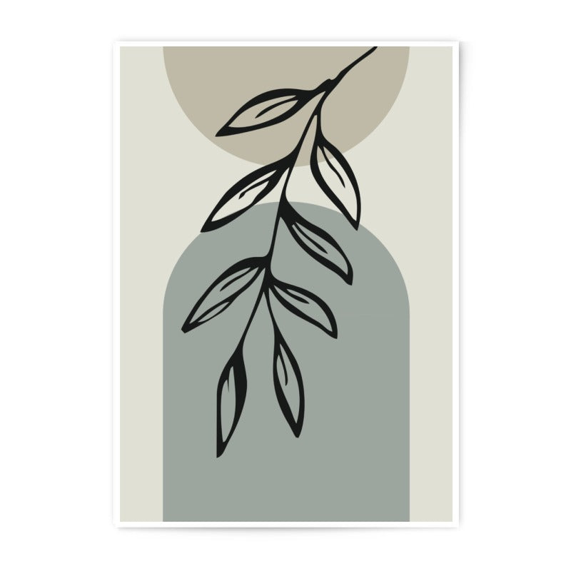 Minimalist Leaf Photographic Print, Abstract Art Print, Botanical Wall Art, Modern Home Decor, Nature Inspired Photo Print - Tawshia