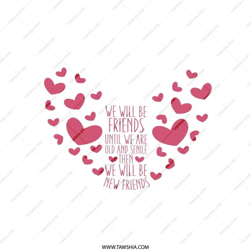 Friendship Quote Pillow, Sentimental Gift, Best Friend Pillow, Heart Decor, Decorative Throw Pillow, Friendship Gift Idea - Tawshia