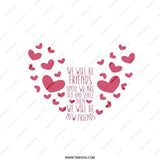 Friendship Quote Pillow, Sentimental Gift, Best Friend Pillow, Heart Decor, Decorative Throw Pillow, Friendship Gift Idea - Tawshia
