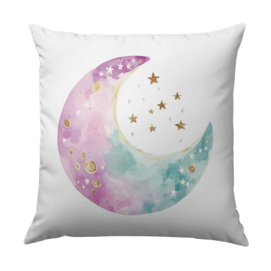 Watercolor Moon Pillow, Celestial Pillow, Stars Pillow, Nursery Decor, Kids Room Pillow, Decorative Pillow, Throw Pillow, Unique Pillow - Tawshia