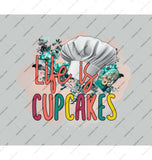 Life is Cupcakes Chef Hat Art Print product type