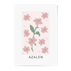 Azalen Photographic Print, Floral Wall Decor, Pink Flower Art Print, Botanical Print, Home Decor, Wall Art - Tawshia