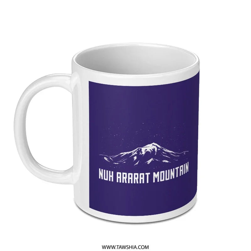 Nuh Ararat Mountain Inspired White Ceramic Mug product type