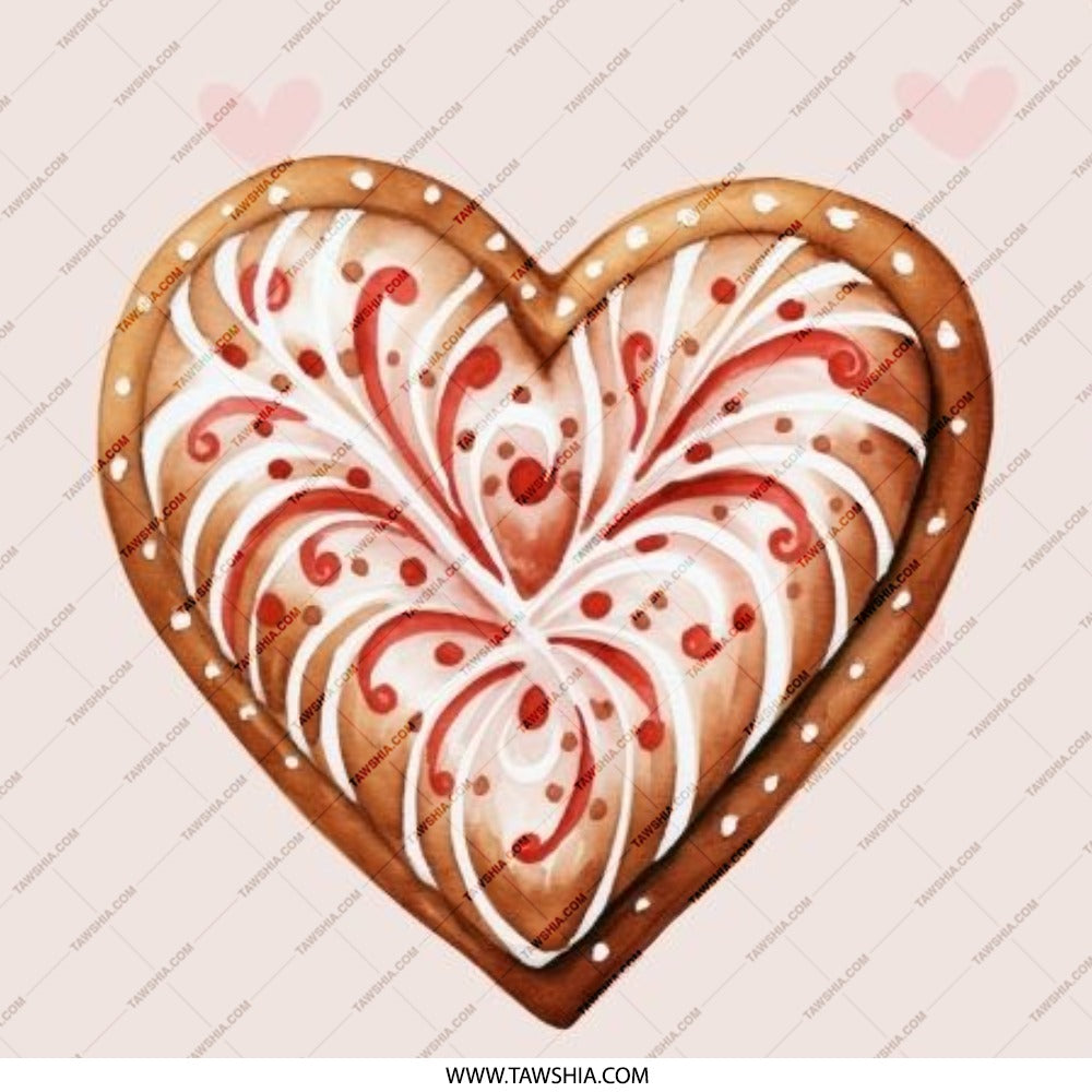 Heart Cookie Pinback Button, Valentine's Day, Love Gift, Cute Button, Holiday Button, Unique Button, Decorative Pinback Button - Tawshia