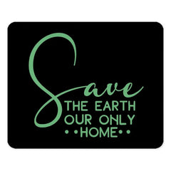 Save The Earth Mouse Pad, Environmental Awareness, Green Planet, Eco Friendly Gift, Office Decor, Computer Accessory, Home Office - Tawshia