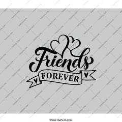 Friends Forever Backpack, Friendship Gift Idea, Best Friends Design, Heart Backpack, Personalized Backpack, Gift for Bestie - Tawshia