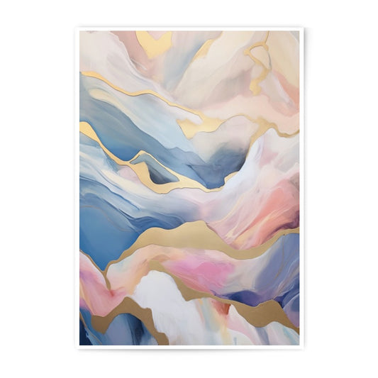 Abstract Landscape Photographic Print, Modern Wall Art Decor, Gold Accent Art, Home Decor, Contemporary Art Print, Living Room Decor - Tawshia
