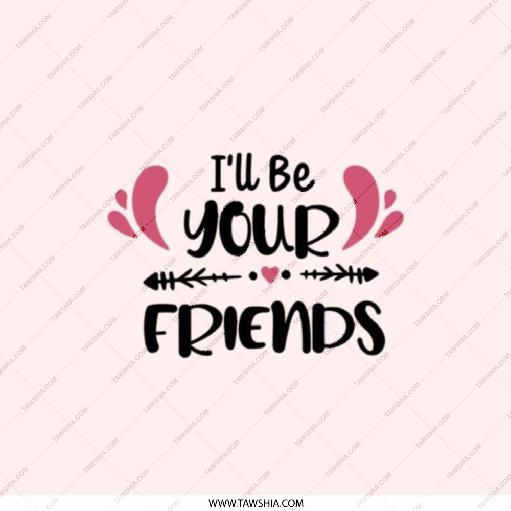 I'll Be Your Friends Pocket Mirror, Cute Friendship Gift, Best Friend Present, Travel Mirror, Makeup Mirror, Handbag Mirror, Gift - Tawshia