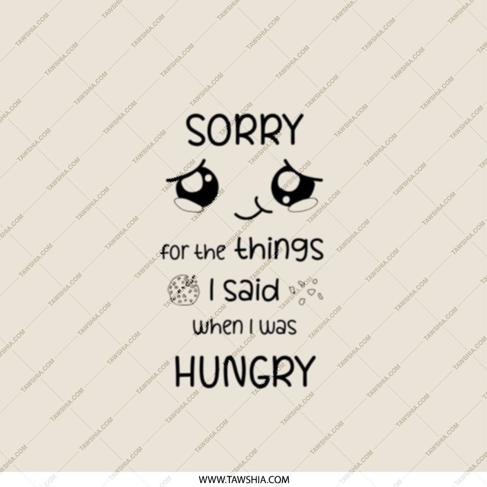 Sorry Hungry Pocket Mirror, Funny Food Apology Gift, Compact Mirror for Handbag, Cute Pocket Mirrors, Travel Mirror - Tawshia