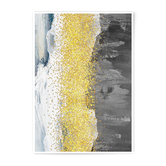 Abstract Gold Glitter Photographic Print, Modern Wall Art, Minimalist Decor, Home Art, Office Decor, Unique Wall Hanging - Tawshia
