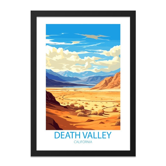 Death Valley California Wall Art, Desert Landscape Print, Southwest Art, National Park Poster, Home Decor, Travel Souvenir - Tawshia