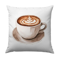 Coffee Art Pillow, Latte Art Pillow, Coffee Lover Gift, Kitchen Decor, Home Decor Pillow, Modern Pillow - Tawshia