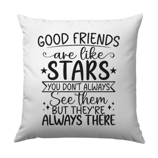 Good Friends Like Stars Pillow, Friendship Quote, Supportive Friends, Best Friends, Friendship Gift, Inspirational Pillow, Home Decor - Tawshia