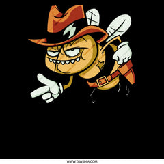 Cartoon Bee Character with Cowboy Hat T-Shirt product type