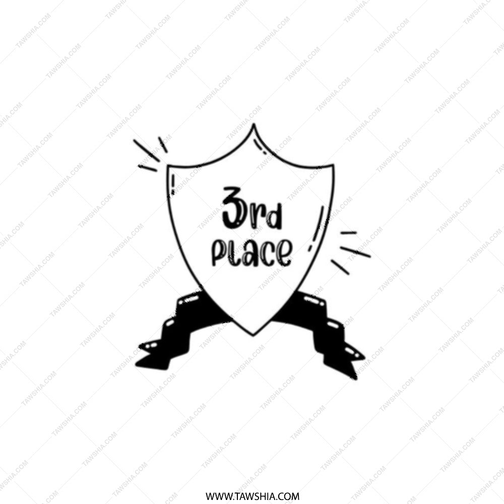 3rd Place Pocket Mirror, Achievement Award Gift, Funny Third Prize Compact Mirror, Sports Competition Prize Keepsake, Gift For Runner Up - Tawshia