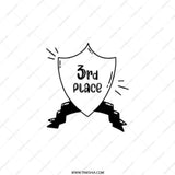 3rd Place Pocket Mirror, Achievement Award Gift, Funny Third Prize Compact Mirror, Sports Competition Prize Keepsake, Gift For Runner Up - Tawshia