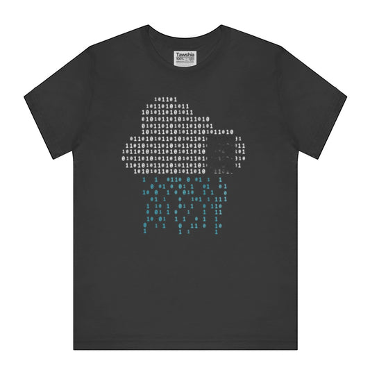 Stylish Binary Code Pattern Graphic T-Shirt product