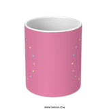 Kawaii Macaron Mug, Cute Food Mug, Pastel Mug, Pink Coffee Mug, Dessert Lover Gift, Colorful Mug, Stacked Macarons, Unique Mug Design - Tawshia