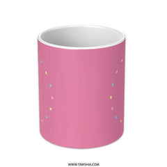 Kawaii Macaron Mug, Cute Food Mug, Pastel Mug, Pink Coffee Mug, Dessert Lover Gift, Colorful Mug, Stacked Macarons, Unique Mug Design - Tawshia