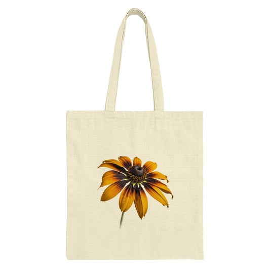 Rudbeckia Hirta Tote Bag, Black Eyed Susan Gift, Floral Print Shopper, Nature Lover Bag, Botanical Art, Gardening Tote, Flower Tote - Tawshia