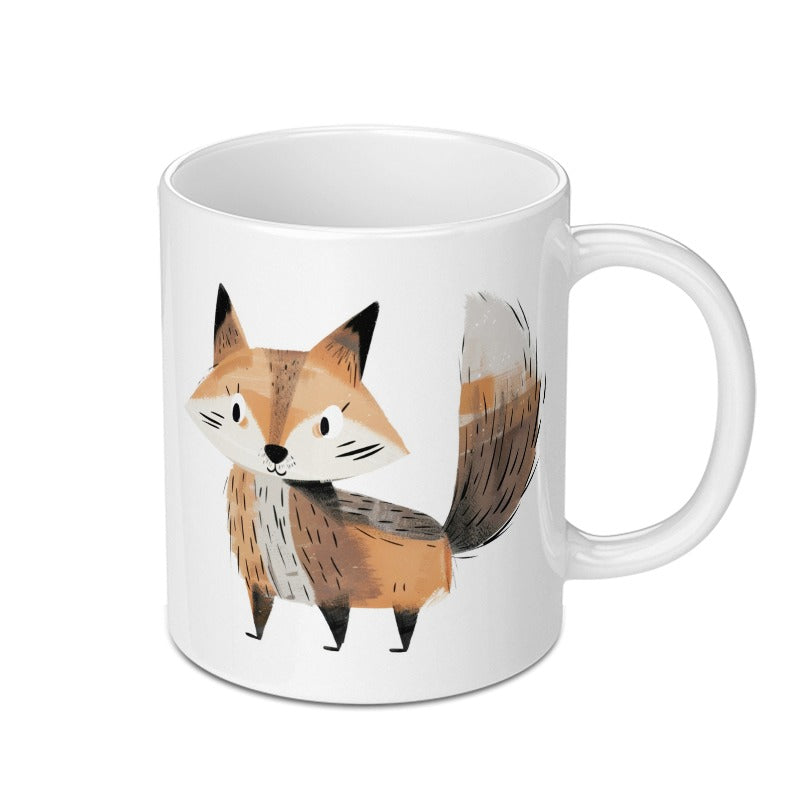 Cute Fox Mug, Animal Lover Gift, Woodland Creature Coffee Mug, Unique Fox Design, Whimsical Mug, Perfect Gift, Novelty Mug, Tea Cup - Tawshia