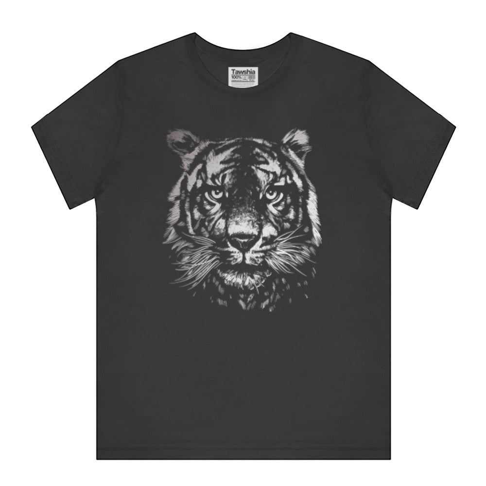Fierce Tiger Face Bold Graphic Design T-Shirt product