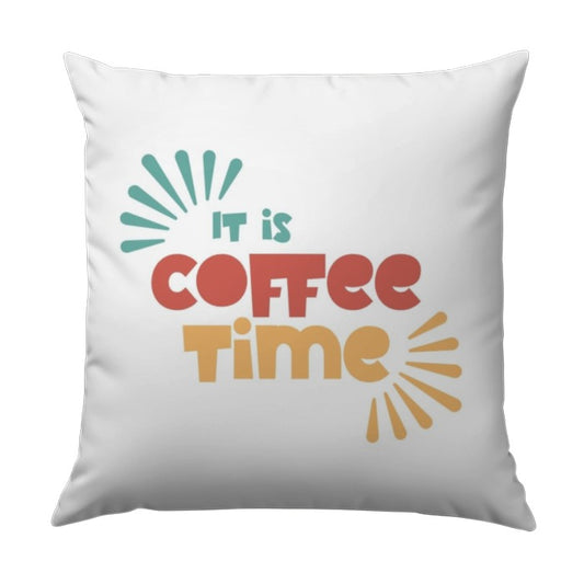Coffee Time Pillow, Coffee Lover Gift, Kitchen Decor Pillow, Cozy Home Decor, Modern Pillow, Unique Pillow Design, Decorative Pillow - Tawshia