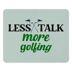 Golf MousePad, Less Talk More Golfing, Funny Golf Gift, Golfer Accessories, Golf Lover Gift, Sport Mouse Pad, Office Decor, Desk Accessories - Tawshia