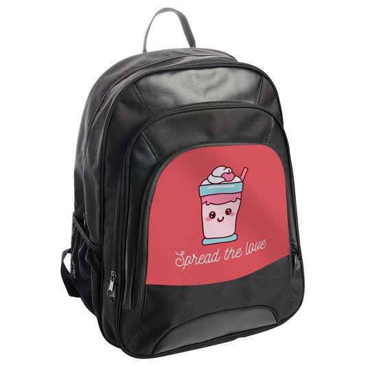 Spread Love Backpack, Cute Drink Design, Trendy Backpack, Gift for Friend, Unique Backpack, Everyday Backpack, Travel Backpack - Tawshia