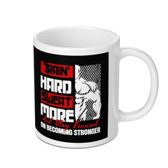 Train Hard Sweat More Motivational Quote Mug product