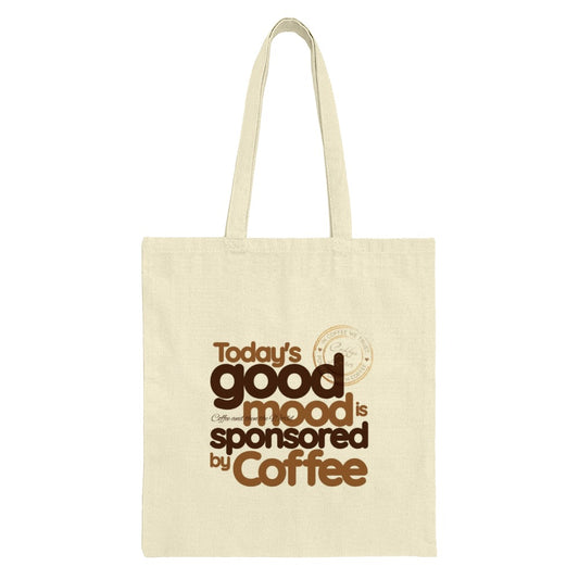 Coffee Tote Bag, Good Mood, Funny Tote, Coffee Lover Gift, Novelty Tote, Reusable Shopping Bag, Grocery Bag, Everyday Bag - Tawshia
