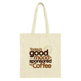 Coffee Tote Bag, Good Mood, Funny Tote, Coffee Lover Gift, Novelty Tote, Reusable Shopping Bag, Grocery Bag, Everyday Bag - Tawshia