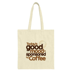 Coffee Tote Bag, Good Mood, Funny Tote, Coffee Lover Gift, Novelty Tote, Reusable Shopping Bag, Grocery Bag, Everyday Bag - Tawshia
