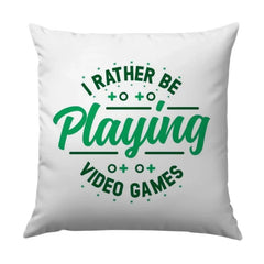 Video Game Pillow, Gamer Room Decor, I Rather Be Playing, Gaming Gifts, Video Games Lover, Decorative Pillows, Throw Pillow - Tawshia