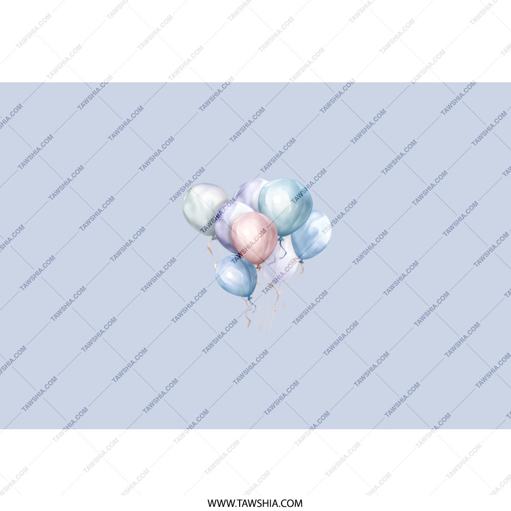 Balloons Tumbler, Celebration Tumbler, Party Tumbler, Pastel Balloons, Birthday Tumbler, Cute Tumbler, Gift for Her, Everyday Tumbler - Tawshia