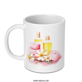 Spa Day Mug, Relaxation Gift, Self Care Mug, Watercolor Spa, Floral Mug, Spa Lover Gift, Aesthetic Mug, Coffee Mug, Tea Mug, Cozy Mug - Tawshia