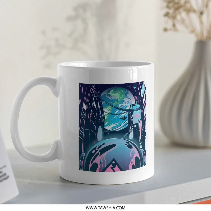 Scenic Space Artwork Printed on a Daily Use Mug Product