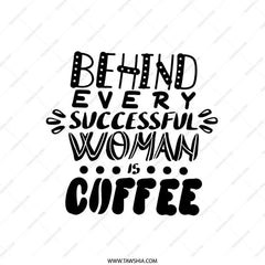 Coffee Lover Pillow, Woman Empowerment Decor, Inspirational Quote Pillow, Gift for Her, Decorative Throw Pillow, Coffee Addict Gift - Tawshia