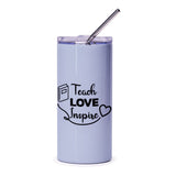 Teach Love Inspire Tumbler, Teacher Appreciation Gift, Back to School Tumbler, Teacher Tumbler, School Tumbler, Gift for Teacher - Tawshia